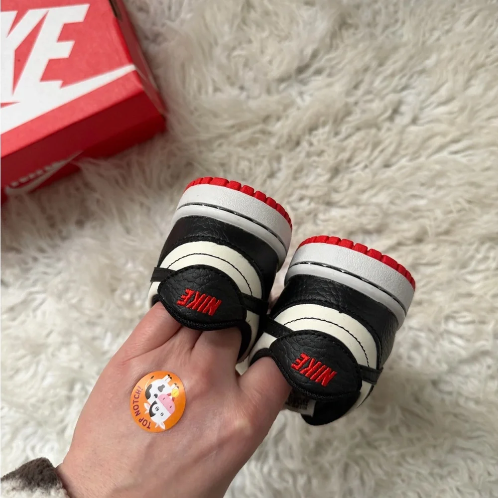 Nike Kids' Red, White & Black Low-Top Sneakers